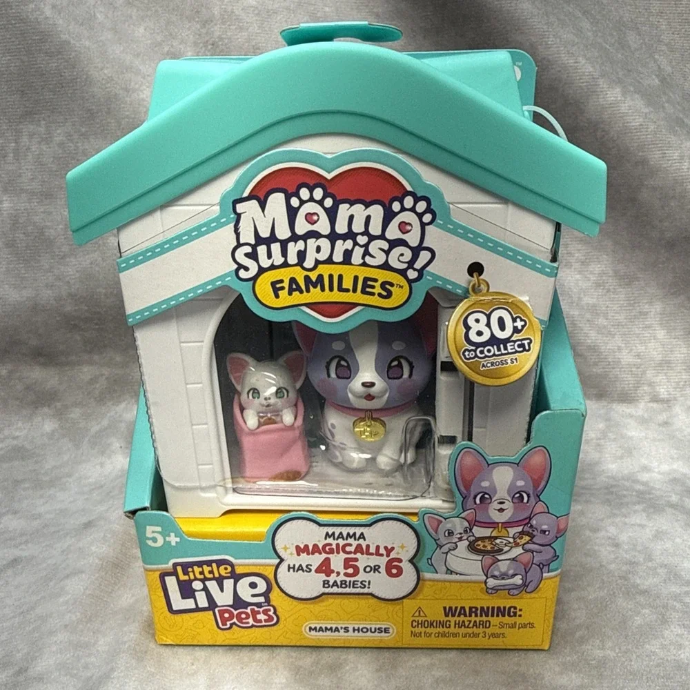 Little Live‎ Pets Mama Surprise Families Dog House Play Set Frenchie Family New